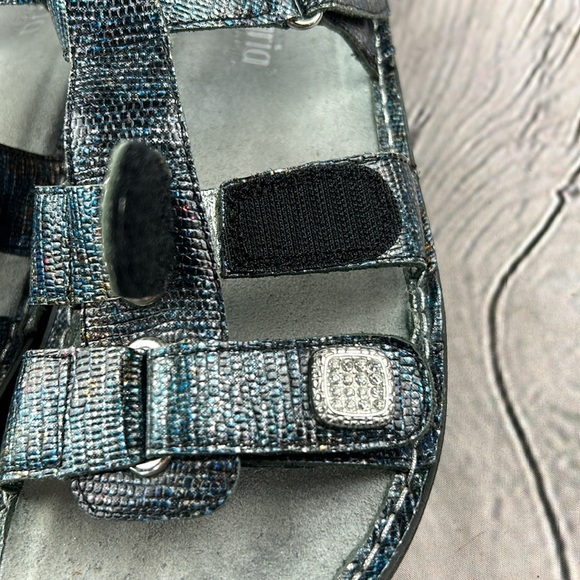 ALEGRIA 🦋 KLEO GLIMMER GLAM Iridescent Diamond Buckles Adjustable Sandals - Picture 14 of 17